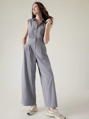 Athleta Brooklyn Heights Wide Leg Jumpsuit - 14 TALL